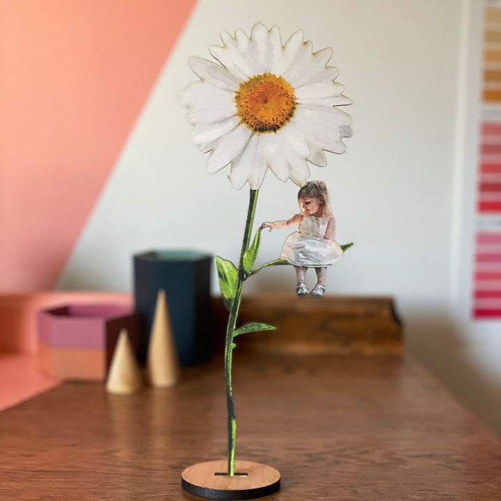 Personalised Wooden Flower Gift