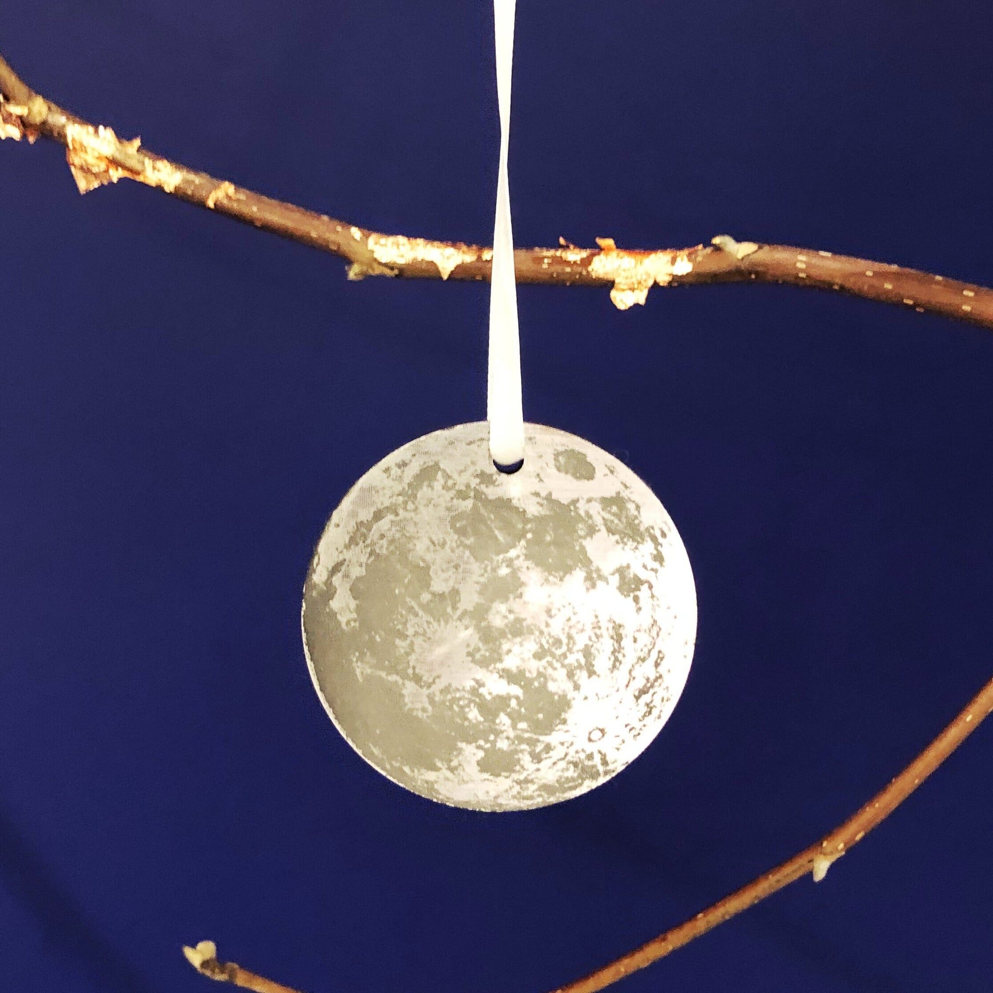 Full Moon Personalised Christmas Tree Decoration
