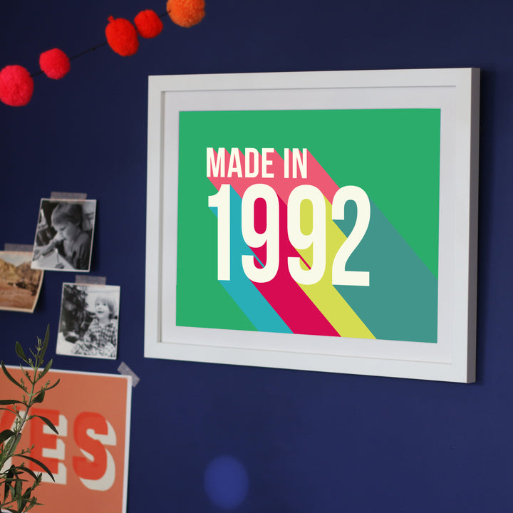 Personalised 30th Birthday Year Print