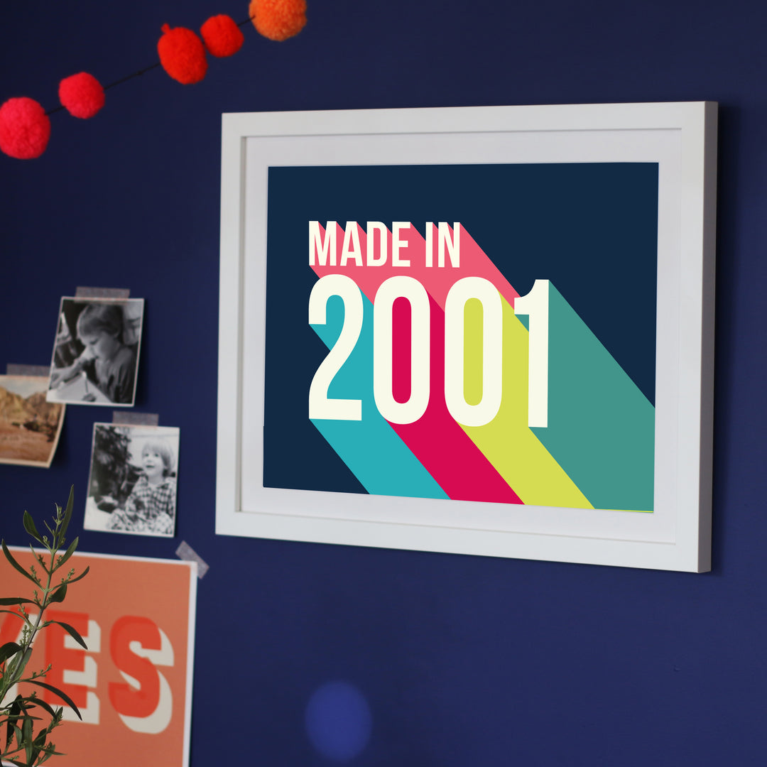 Personalised 21st Birthday Year Print