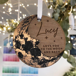 Love You to The Moon Hanging Ornament  Delivery - Betsy Benn
