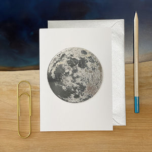 Full Moon Metallic Greetings Card-Betsy Benn