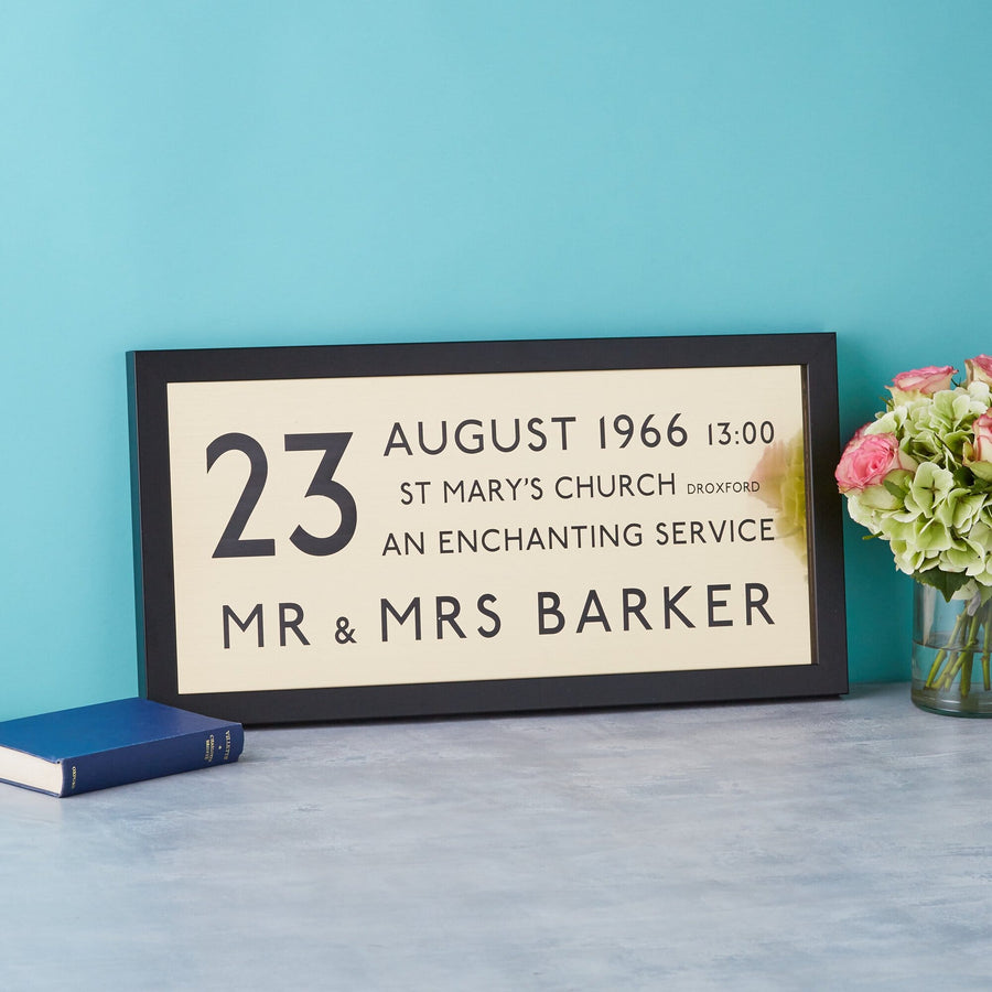 Golden Wedding Anniversary Bus Blind-Betsy Benn