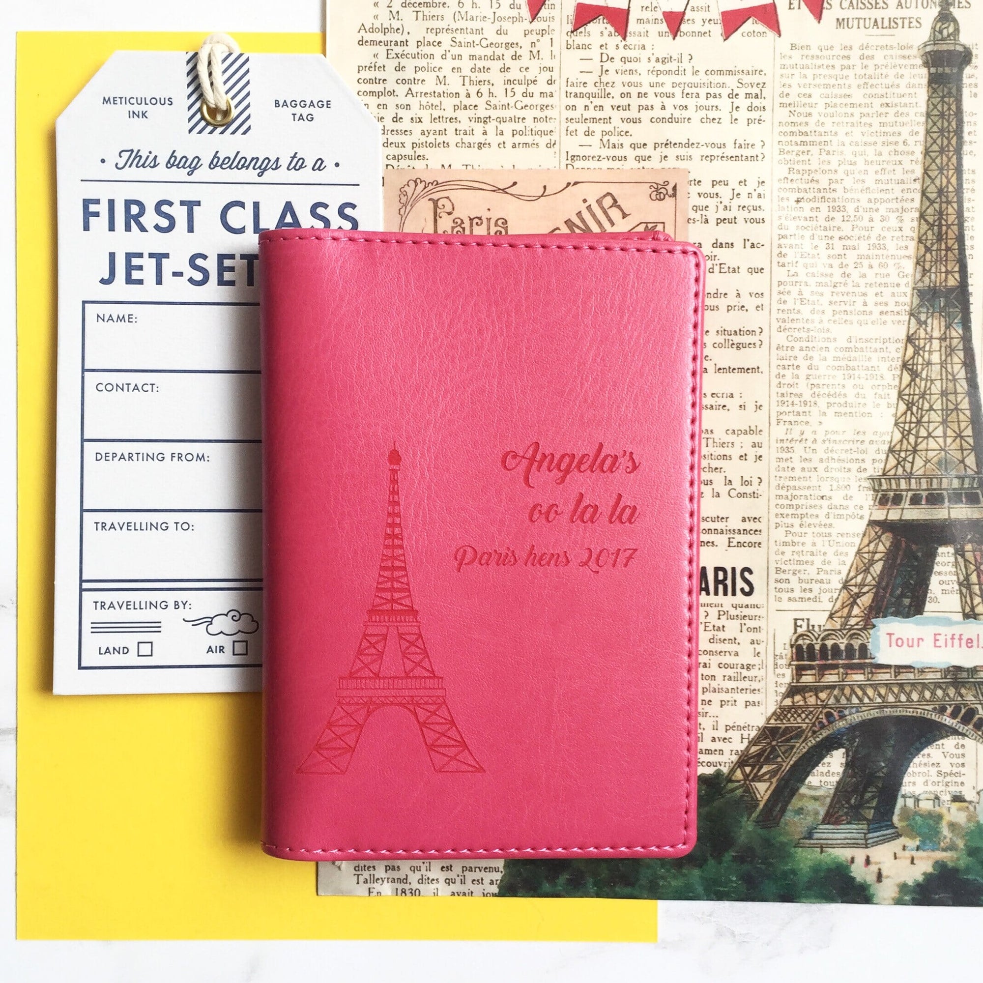 Paris Personalised Passport Cover-Gift-Betsy Benn