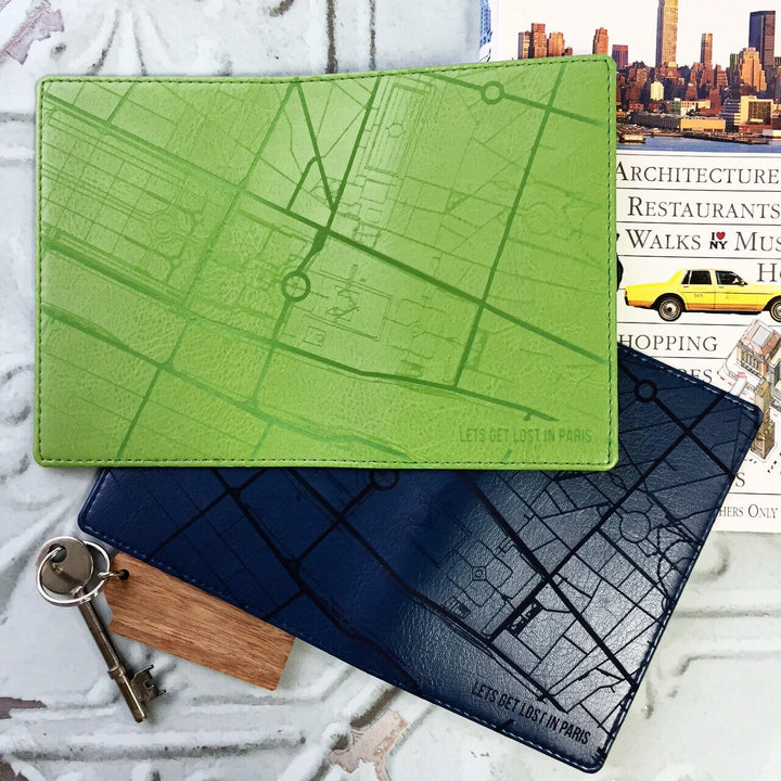 Passport: City Map Personalised Passport Cover Holder-Gift-Betsy Benn