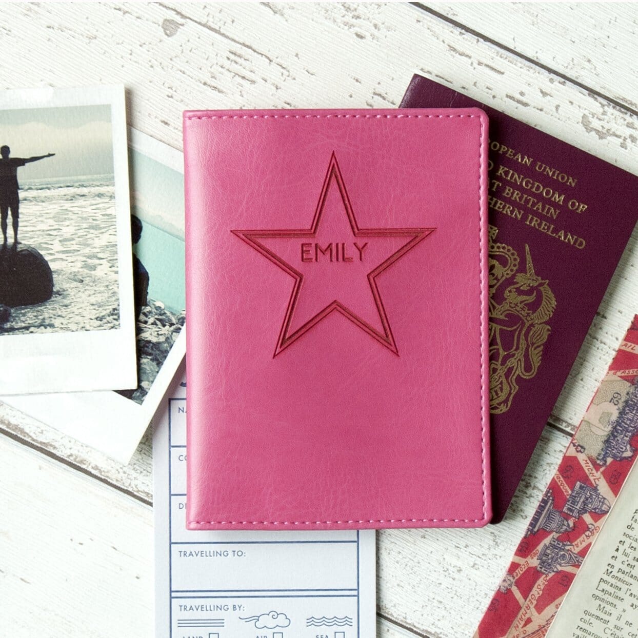Name In Star Passport Wallet Holder-Gift-Betsy Benn