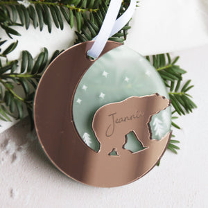 Scandi Polar Bear Christmas Tree Decoration  Decoration - Betsy Benn