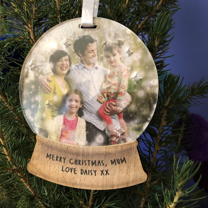 Snow Globe Photo Christmas Decoration-Betsy Benn