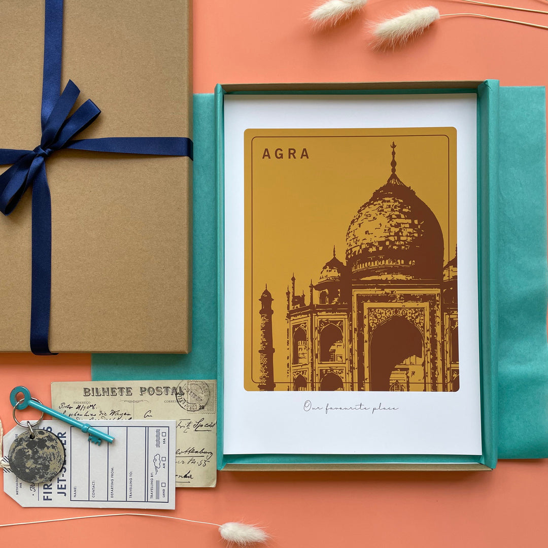 Our Favourite Place Personalised Travel Print