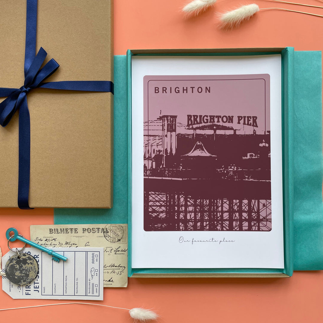 Our Favourite Place Personalised Travel Print