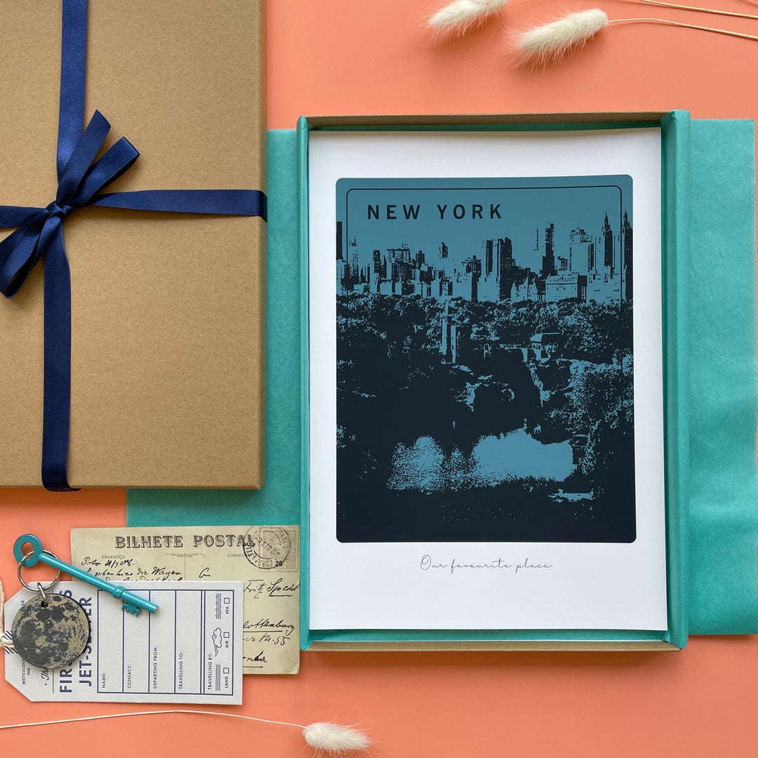 Our Favourite Place Personalised Travel Print